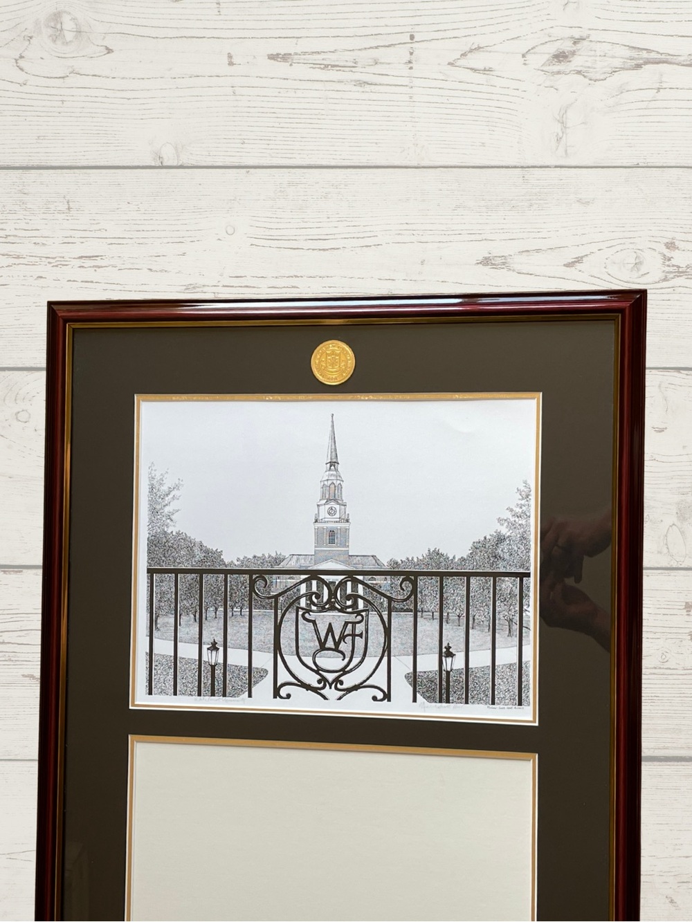 NWOT UNIVERSITY FRAMES Wake Forest Diploma Frame Campus Picture Double Opening - Picture 3 of 16